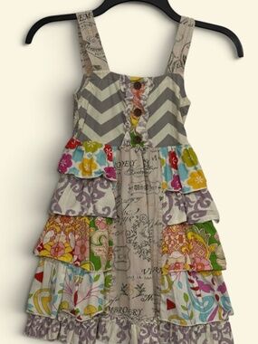 Mustard Pie Dress Size 5 Multicolor